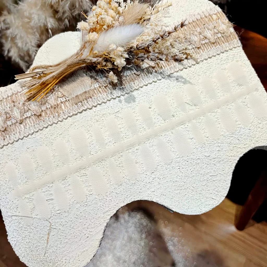 Blå krystal lyserød sommerfugl kunstige negle med cat eye fransk tip