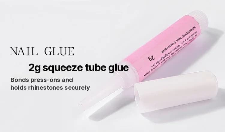 1g Neglelim til kunstige negle og rhinsten
